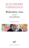 Jean-Pierre Verheggen - Ridiculum Vitae Precede De Artaud Rimbur.