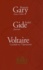  Voltaire et André Gide - Candide ou l'optimisme ; Journal ; Gros-Câlin - 3 volumes.