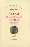 Félix de Azua - Journal d'un homme humilié.