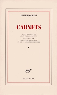 Joseph Joubert - Carnets Tome 1.