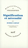 Rudolf Carnap - Signification et nécessité.