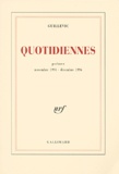  Guillevic - Quotidiennes - Poèmes, novembre 1994 - décembre 1996.