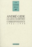 André Gide et Jacques Schiffrin - Correspondance 1922-1950.