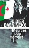 Didier Daeninckx - Meurtres pour mémoire - Une enquête de l'inspecteur Cadin.