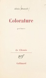 Alain Duault et Georges Lambrichs - Colorature.