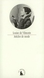 Louise de Vilmorin - Articles De Mode.