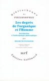 Helmuth Plessner - Les degrés de l'organique et l'Homme - Introduction à l'anthropologie philosophique.