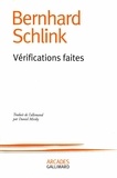 Bernhard Schlink - Vérifications faites.