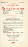  Gallimard - La Nouvelle Revue Française N° 36 décembre 1955 : .