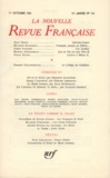  Gallimard - La Nouvelle Revue Française N° 154 octobre 1965 : .