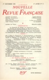  Gallimard - La Nouvelle Revue Française N° 71 novembre 1958 : .