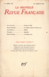  Collectif - La Nouvelle Revue Française N° 196, avril 1969 : .