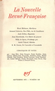  Gallimard - La Nouvelle Revue Française N° 249, septembre 19 : .