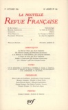  Gallimard - La Nouvelle Revue Française N° 166 octobre 1966 : .