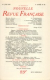  Gallimard - La Nouvelle Revue Française N° 30, juin 1955 : .