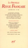  Gallimard - La Nouvelle Revue Française N° 468, janvier 1992 : .