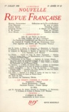  Gallimard - La Nouvelle Revue Française N° 67, juillet 1958 : .
