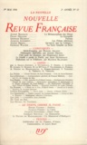  Gallimard - La Nouvelle Revue Française N° 17 mai 1954 : .