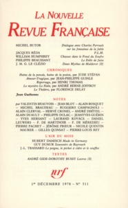  Gallimard - La Nouvelle Revue Française N° 311 décembre 1978 : .