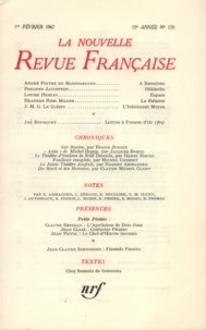  Gallimard - La Nouvelle Revue Française N° 170 février 1967 : .