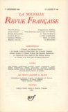  Gallimard - La Nouvelle Revue Française N° 144 décembre 1964 : .