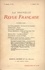  Gallimard - La Nouvelle Revue Française (1908-1943) N° 32 août 1911 : .