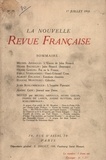  Gallimard - La Nouvelle Revue Française (1908-1943) N° 19 juillet 1910 : .