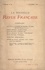  Gallimard - La Nouvelle Revue Française (1908-1943) N° 22 octobre 1910 : .