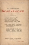  Gallimard - La Nouvelle Revue Française (1908-1943) N° 23 novembre 1910 : .