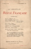  Gallimard - La Nouvelle Revue Française (1908-1943) N° 24 décembre 1910 : .