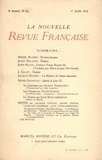  Gallimard - La Nouvelle Revue Française (1908-1943) N° 42 juin 1912 : .