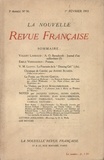  Gallimard - La Nouvelle Revue Française N° 50 février 1913 : .