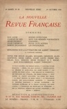  Gallimard - La Nouvelle Revue Française (1908-1943) N° 85 octobre 1920 : .