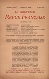  Gallimard - La Nouvelle Revue Française (1908-1943) N° 92 mai 1921 : .