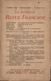  Gallimard - La Nouvelle Revue Française (1908-1943) N° 106 juillet 1922 : .
