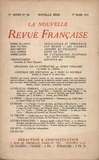  Gallimard - La Nouvelle Revue Française (1908-1943) N° 126 mars 1924 : .