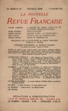  Gallimard - La Nouvelle Revue Française (1908-1943) N° 136 janvier 1925 : .