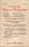  Gallimard - La Nouvelle Revue Française (1908-1943) N° 141 juin 1925 : .