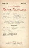  Gallimard - La Nouvelle Revue Française (1908-1943) N° 142 juillet 1925 : .