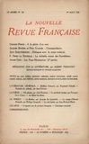  Gallimard - La Nouvelle Revue Française (1908-1943) N° 143 août 1925 : .