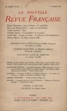  Gallimard - La Nouvelle Revue Française (1908-1943) N° 162 mars 1927 : .