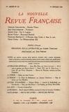  Gallimard - La Nouvelle Revue Française (1908-1943) N° 173 février 1928 : .
