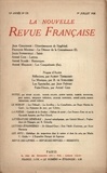  Gallimard - La Nouvelle Revue Française (1908-1943) N° 178 juillet 1928 : .