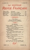  Gallimard - La Nouvelle Revue Française (1908-1943) N° 185 février 1929 : .
