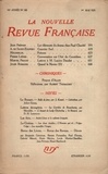  Gallimard - La Nouvelle Revue Française (1908-1943) N° 188 mai 1929 : .