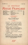  Gallimard - La Nouvelle Revue Française (1908-1943) N° 203 août 1930 : .