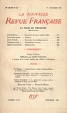  Gallimard - La Nouvelle Revue Française (1908-1943) N° 206 novembre 1930 : La folie de Nietzsche.