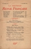  Gallimard - La Nouvelle Revue Française (1908-1943) N° 207 décembre 1930 : .