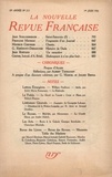  Gallimard - La Nouvelle Revue Française (1908-1943) N° 213 juin 1931 : .