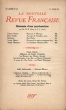  Gallimard - La Nouvelle Revue Française (1908-1943) N° 234 mars 1933 : .